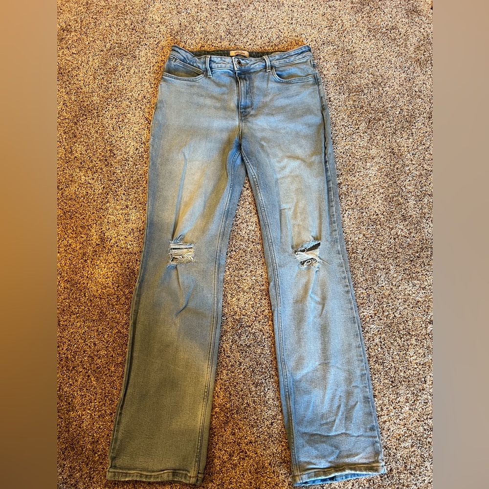 Wrangler Light Blue Straight Leg Women's Jeans